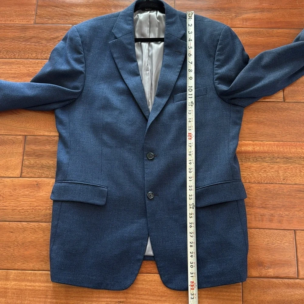 Jos. A. Bank Traveler Tailored Fit Blue Sport Coat Size 44R